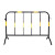 铁马护栏镀锌管临时施工围栏市政隔离路栏道路移动安全防护栏围挡 1*1.5（2.5公斤黑黄）