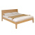 一木 全实木床 进口橡木 北欧小户型 现代简约 双人床 主卧大板床 1.8米【升级款】+云端床垫
