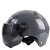 聚远（JUYUAN）成人头盔电瓶车电动车安全帽男女通用半盔防晒安全盔 水泥灰普短茶 头盔 一个价
