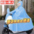 日强电动摩托车超厚雨衣男士雨衣全身一体式9号 单人浅蓝色【帆布】送面罩 5xl