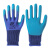 左手手套单只右手劳保耐磨工作橡胶浸胶防水防滑胶皮工地干活防护 仅左手24只创信N5017蓝色 均码