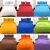OUMASHI纯色水洗棉床上用品四件套纯棉磨毛床单被套床品 纯绿色 1.8床(被套2.0×2.3)四件套