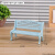 奥乐健迷你椅子摆件公园椅木质模型复古微场景布置装饰品创意拍照小道具 组装款蓝色
