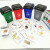图片小桶环保意识儿童垃圾分类垃圾桶小型玩具迷你桌面四色垃圾桶 垃圾分类玩具4件套