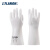 兰浪（LANON）S990多功能液态硅胶手套 防有机溶剂耐酸碱手套 耐寒耐高温 白色 L/9
