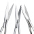 佑工信 实验用剪刀 手术剪刀 不锈钢实验室剪 直尖 弯尖 单位：组 组织直圆14cm（5个） 