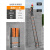 伸缩梯子人字梯铝合金家用加厚直梯便携多功能折叠工程梯升降楼梯 【加厚+无缝管】直梯5.1米