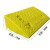 橡胶台阶垫斜坡垫楼梯上爬坡橡胶垫斜板缓坡加厚型塑胶橡塑 黄(50X27)高9cm2.4斤