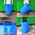 加厚特大号塑料桶带盖垃圾桶厨房商用圆形收纳桶小区户外环卫 50蓝色无盖 仅桶