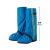 筑采（ZHUCAI）高筒防雨鞋套加厚耐磨底防滑脚套雨天防水牛津布鞋套 蓝色 XL 