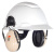 3M隔音耳罩H6P3E 降噪工厂车间安全帽轻薄型头盔式工业耳罩高度可调节 1副装