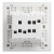 罗格朗 LEGRAND 开关插座面板 简悦系列 三开 陶瓷白F6R/33/1/2A(定制)