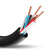 凤达 中型橡套软电缆 YZ-300/500V-4*16+1*6 黑色 100m