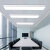 简约现代led吸顶灯白色直角圆角造型灯办公室会议室写字楼舞蹈室 圆角 90x20cm 白光 48W