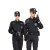 雨林军  保安制服工作服套装男款特训作训安保物业服冬款黑色   冬长套装+标志   单位：套  黑色 180cm 