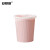 安赛瑞 塑料压圈垃圾桶  圆形分类垃圾篓  5个装 卫生间厨房无盖垃圾筒 粉色 YZ 7F00323