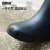 安赛瑞 时尚雨鞋 工地中筒耐磨防滑劳保雨靴 男款黑色 43 3G00432
