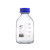 定制四氟盖 棕色流动相液相溶剂瓶液相色谱瓶50 500 1000ml蓝盖试剂瓶 3孔流动液相瓶盖
