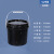 塑料桶化工桶油漆桶密封pp桶带提手打包桶1-50L涂料桶胶桶 5L-黑色
