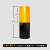 红白反光膜黑黄立柱警示桩电线杆反光贴片交通安全电力防撞反光条 40cm一黄一黑整卷50米