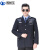 沸耐笙 FNS-23240 保安工作服套装男长袖制服 藏青色西服套装190/4XL 1套