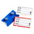 创硕（TECHAIN）磁性货架标签牌货架货位仓储磁性强磁标牌60*100mm 可选蓝/红/白 （50个装）