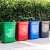 垃圾桶塑料带盖室外垃圾箱大容量商用户外厨房办公室工业加厚Z 60升蓝色有盖