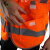 大杨330反光马甲反光背心 2件 救援服反光衣环卫施工作业警示服 多口袋款 橘红 定制