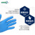 AMMEX爱马斯一次性丁腈手套橡胶手套家务清洁塑胶防水薄款厨房胶皮垃圾分类手套耐用餐饮手套 标准型（100只装） 中号M#