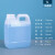 HDPE耐酸碱密封5升化工包装桶5KG小方桶壶消毒液2.5l塑料桶 5L-乳白色