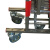 沸耐笙 FNS-21072 不锈钢拱门式伸缩围栏活动隔离围栏 红色1.1米高*3米长 1件