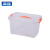 幸蕴（XINGYUN) 塑料带提手收纳箱15L 储物箱 加厚带盖杂物工具整理箱 透明款