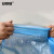 安赛瑞 垃圾分类垃圾袋 （100只装）彩色加厚平口背心垃圾袋55×32cm商用办公垃圾袋 蓝色（可回收垃圾）27023