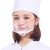 麦可辰透明 透明餐饮专用塑料厨房厨师微笑餐厅酒店防雾飞沫唾沫口水JYH 10个装.