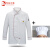 江波（JIANGBO）食堂厨师工作服 厨师服 长袖白色+帽子 M 