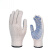 代尔塔针织手套12付工作劳保手套透气工地用干活点塑防滑耐磨搬运 12付装 L