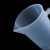 鸣固  实验室用品 pp塑料刻度量杯 带盖透明量杯带把手计量  塑料刻度量杯蓝线3000ml带盖