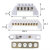 森扬SNAYN桥型零线排接线端子配电箱配线锌合金10孔6*9（10个白色）