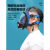 仁聚益定制防毒面具全面罩喷漆打磨防护全脸专用头罩防尘防护面罩毒气罩 综合过滤 滤毒盒
