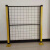 适用于无缝车间仓库机器人设备安全高端隔离网定制 2米高黄柱黑网