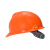 梅思安/MSA V-Gard PE标准型V型安全帽 带下颚带 一指键帽衬 工地施工建筑 橙色 1顶 可定制 IP