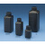 日本NIKKO塑料方瓶HDPE黑色大口小口刻度防漏100/250/500/1000ml 500ml窄口黑方瓶