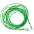 安达通 包塑钢丝绳 物业机构用拉紧绳 4mm粗（3米一套）绿色 