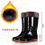 BGH-15劳保雨靴PVC防滑防水防刺靴子 中筒黑色-牛筋底-加绒44
