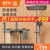 BTO 日本品牌枪灰色淋浴花洒套装 淋雨器增压卫浴室家用花洒 拉丝枪灰色LV-080A 全国联保