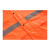 赫思迪格 环卫雨衣套装 分体式劳保警示安全交通施工雨衣 兰格橙185/3XL HGJ-1444