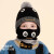 有彩儿童帽子围巾冬季保暖男孩毛线帽可爱加绒针织婴幼儿宝宝护耳帽 鲨鱼宝宝两件套 建议3-9岁