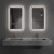 IGIFTFIRE智能镜子挂墙式卫生间led壁挂带灯触摸屏防雾浴室镜尺寸 (默认横款)竖款、定制、工程等请 500x700毫米