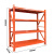 康迪普 货架仓储置物架超市展示架零件工具储物架收纳架橙色轻型货架（承重100kg）1500×500×2000×4层