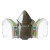 仁聚益KN95防毒半面罩套装 自吸式过滤呼吸器 9204P主体+6006CN滤毒盒(7件套)